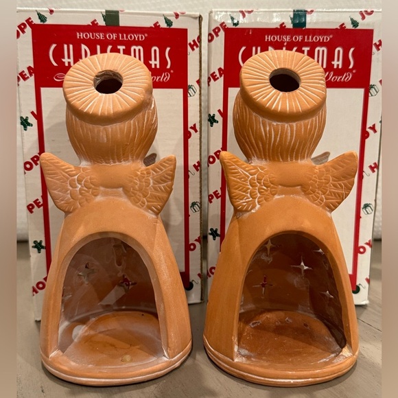 Terracotta Praying Angels- Set of 2 - Picture 4 of 5